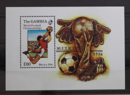 Gambia Block 22 Mit 625 Postfrisch Fußball WM 1986 #ST446 - Gambie (1965-...)