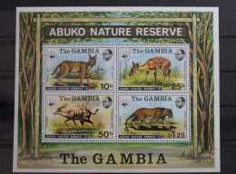 Gambia Block 2 Mit 332-335 Postfrisch Tiere WWF Naturschutz #ST480 - Gambie (1965-...)