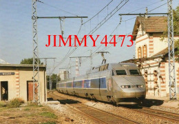 CPM - WISSOUS 1991 - Ligne De La Grande Ceinture - Passage Du TGV Atlantique En Gare - N°361- N°1032 - Photo M. BERNACKI - Estaciones Con Trenes