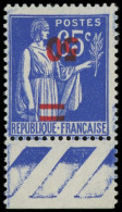 * VARIETES - 479a  Paix, 50 S. 65c. Outremer, Surcharge RENVERSEE, Bdf, TB - Unused Stamps