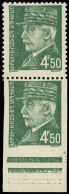 * VARIETES - 521B  Pétain,  4f.50 Vert, NON DENTELE Tenant à Dentelé Bdf, TB - Unused Stamps