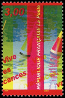 ** VARIETES - 3243   Vive Les Vacances, PIQUAGE à CHEVAL, Jaune DECALE, TB. C - Nuevos