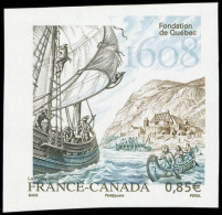 ** VARIETES - 4182   France-Canada, 0,85 Multicolore, NON DENTELE, TB - Nuevos