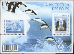 ** VARIETES - F4350  Protection Des Pôles, Impression Offset Très Décalée + Normal, TB - Unused Stamps