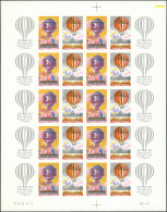 ** NON DENTELES EN FEUILLES - 2261/62 Air Et Espace, FEUILLE De 10 Triptyques, TB - Non Classés