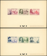 EPREUVES DE LUXE - 1257/62 Célébrités Degas, 2 épreuves Collectives, TB - Luxury Proofs