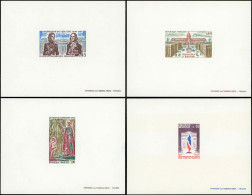 EPREUVES DE LUXE - 1774/76 Et 1777 Histoire De France Et Flamme, 4 épreuves, TB - Luxury Proofs