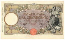 500 LIRE CAPRANESI MIETITRICE TESTINA FASCIO L'AQUILA 18/01/1943 BB/BB+ - Regno D'Italia – Other