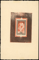 EPREUVES D'ARTISTES ET D'ATELIER - 185   J.O. 1924, 30c., épreuve D'artiste Quasiment Dans La Couleur, Sur Fond Brun Fon - Artist Proofs