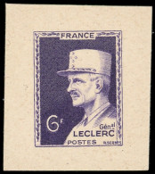 EPREUVES D'ARTISTES ET D'ATELIER - 815   Leclerc, Type NON EMIS (petit Format) Gravé Par Serres, Découpe D'épreuve D'art - Prueba De Artistas