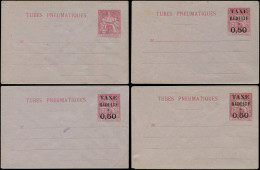 Let ENTIERS POSTAUX - Chaplain, 60c. Carmin, 4 Env. N°G1, G2 Et G3 (2 Types Différents), TB - Neumáticos