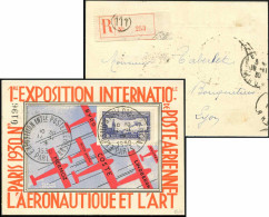 Let LETTRES DU XXe SIECLE - PA 6c E.I.P.A. 30 Obl. 17/11/30 S. Carte Officielle, Arr. LYON Le 18/11, TB. C - 1927-1959 Lettres & Documents