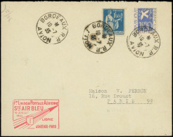 Let Aviation, Guerres, Maritimes Et Navales - N°288 Et 294 Obl. BORDEAUX R.P. 10/7/35 S. Env., Cachet Air Bleu, 1ère Lia - Primeros Vuelos