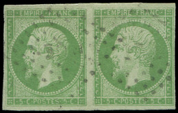 Colonies Générales - 8     5c. Vert-jaune, PAIRE Obl., TB - Sonstige & Ohne Zuordnung