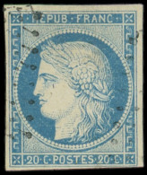 Colonies Générales - 12   20c. Bleu, Obl. Légère, TB. Br - Altri & Non Classificati