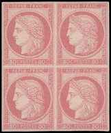 ** Colonies Générales - 21   80c. Rose, BLOC De 4, PAIRE Sup. *, TB - Autres & Non Classés