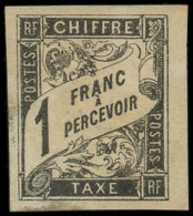 * Taxe 12 : 1f. Noir, TB - Postage Due