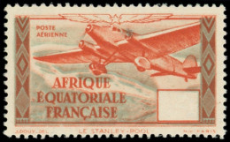 ** A.E.F. PA 34a : (4f50) Rouge-brique Et Bleu-gris, SANS Valeur Faciale, TB - Autres & Non Classés