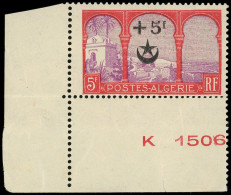 ** ALGERIE 70c : +5f. Sur 5f. Rouge Et Violet, ARBRE COUPE, Cdf, TB - Other & Unclassified