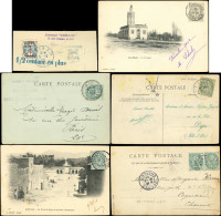 Let ALGERIE Lot De 21 Documents Divers Affr. Au Type Blanc, Oblitérations Différentes, TB - Other & Unclassified