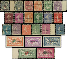 ** ANDORRE 1/23 : Première Série, 23 Valeurs, TB - Unused Stamps