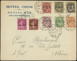 Let ANDORRE 1/8 Obl. Andorre 11/9/31 S. Env., TB - Storia Postale