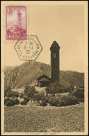 Let ANDORRE 35 : 50c. Lie De Vin Obl. Càd Hexag. St JULIEN DE LORIA 8/1/38 S. CM, TB - Brieven En Documenten