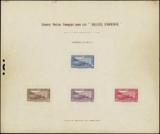 ANDORRE 40 Et 43/45 : Andorre La Vieille, Epreuve Collective, Qqs Défauts, B/TB - Used Stamps