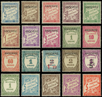* ANDORRE Taxe 1/8, 9/15, 16 Et 17/20 : Sur FA, TB - Unused Stamps