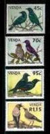 VENDA, 1994, MNH Stamp(s), Birds Starling, Nr(s)   275-278 - Venda