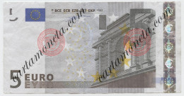 5 EURO ITALY FIRST SERIES DUISENBERG J001 A1 2002 BB - Otros & Sin Clasificación