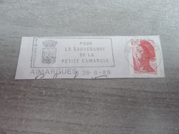 Aimargues (Gard) - Pour La Sauvegarde De La Petite Camargue - Yt 2376 - Flamme Philatélique - Année 1989 - - 1982-1990 Libertà Di Gandon