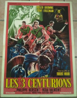 AFFICHE CINEMA FILM LES 3 CENTURIONS Roberto MAURI Roger BROWNE 1964 TBE PEPLUM DESSIN D'après PIOVANO - Affiches & Posters