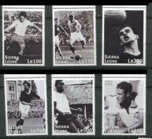 Sierra Leone ** N° 2415 à 2420 - Joueurs De Foot - Sierra Leone (1961-...)