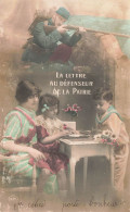 MILITARIA - La Lettre Au Défenseur De La Patrie - Famille - Fantaisie - Carte Postale Ancienne - Sonstige & Ohne Zuordnung