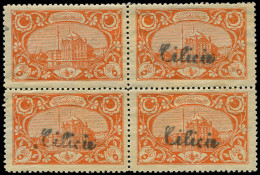 * CILICIE 55e : 5pa. Orange, BLOC De 4, 1 Ex. SANS Surcharge, TB. C - Sonstige & Ohne Zuordnung