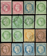 COCHINCHINE CG N°10 (2), 12, 13, 17 (7), 18 (2), 23 (3) Avec Obl. Los. CCH Et Càd, Très Frais, TB - Other & Unclassified