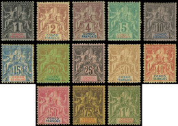 * CONGO 12/24 : Série Groupe De 1892, Petites Rousseurs, TB - Sonstige & Ohne Zuordnung