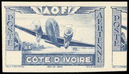 (*) COTE D'IVOIRE PA 13 : Essai En Outremer SANS La Valeur, NON DENTELE, Papier Carton, Voisin à Droite, TB - Altri & Non Classificati