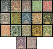 * GABON 16/32 : Série Groupe De 1904/1907, TB - Sonstige & Ohne Zuordnung