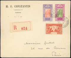 Let GUINEE 117a : 90c. Orange SANS GUINEE FRANCAISE + N°86 Et 110, Obl. KANKAN 21/11/31 S. Env. Rec., Arr. Paris, R Et T - Autres & Non Classés