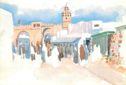 Tunisia Kairouan City Drawing - Kindertekeningen