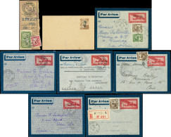 Let INDOCHINE Lot De 20 Lettres Ou Documents, Affranchissements Et Oblitérations Divers, 1903-50, TB - Other & Unclassified