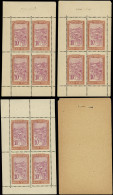 ** MADAGASCAR 98b : 10c. Rose Et Brun-lilas, 3 BLOCS De Carnet Avec Bords, Gomme Coloniale, TB - Other & Unclassified