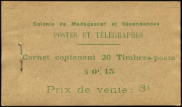 MADAGASCAR Carnet C156 : 15c. Vert Et Olive, Carnet De 20, TB - Sonstige & Ohne Zuordnung