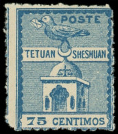 ** MAROC Postes Locales 151 : Tetuan à Sheshuan, 75c. Bleu, TB. Br - Other & Unclassified