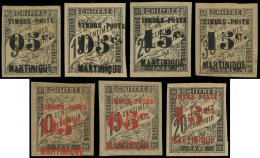 * MARTINIQUE 19/25 : Taxe Surchargés De 1891/92, TB - Other & Unclassified