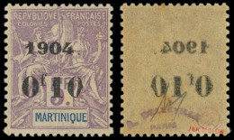 * MARTINIQUE 59 : 0f20 Sur 5f. Violet, Surch. RECTO-VERSO, TB - Autres & Non Classés