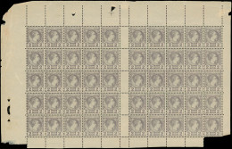 ** MONACO 2 : 2c. Violet-gris, PANNEAU De 50, Les Bords Sont En Partie Défect. Mais Tous Les Timbres Sauf 1 Parfaits **, - Unused Stamps