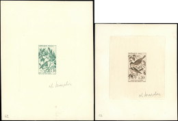 MONACO 582 Et 584 : Oiseaux, 2 épreuves D'artiste Signées, TB - Used Stamps